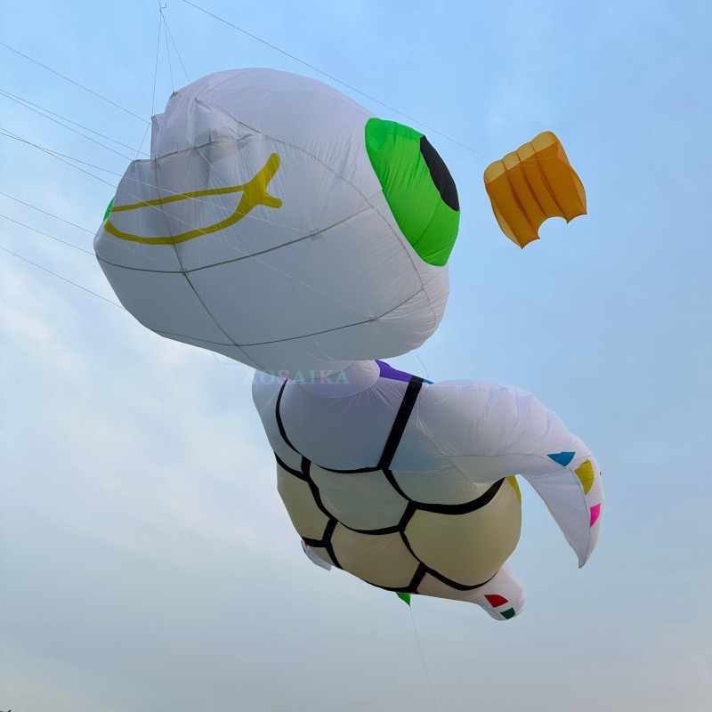 5m LED sea turtle kite pendant 40d Ripstop Nylon For Adults High Quality ColorfulShow Kite 