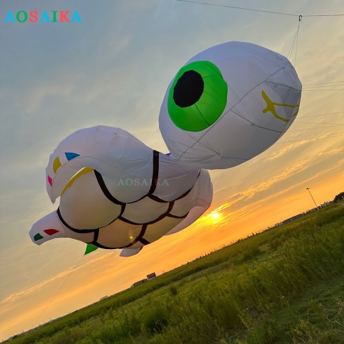 5m LED sea turtle kite pendant 40d Ripstop Nylon For Adults High Quality ColorfulShow Kite