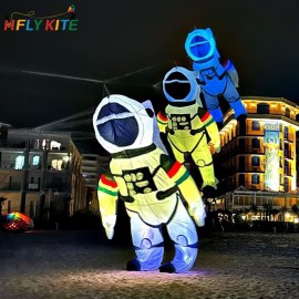 6M night-lighted astronaut kite pendant 40d ripstop nylon 
