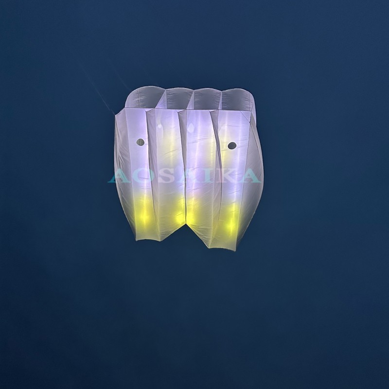 12Sqm LED pilot Kite 20d Ripstop Nylon For Adults High Quality ColorfulShow Kites 