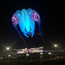 16sq.m luminous trilobed kite 40d ripstop nylon 