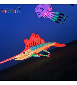 17M nightlight swordfish kite pendant 40d ripstop nylon