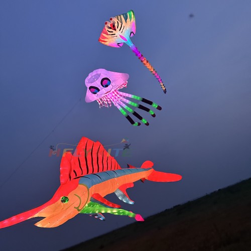 17M nightlight swordfish kite pendant 40d ripstop nylon 17M nightlight swordfish kite pendant 40d ripstop nylon