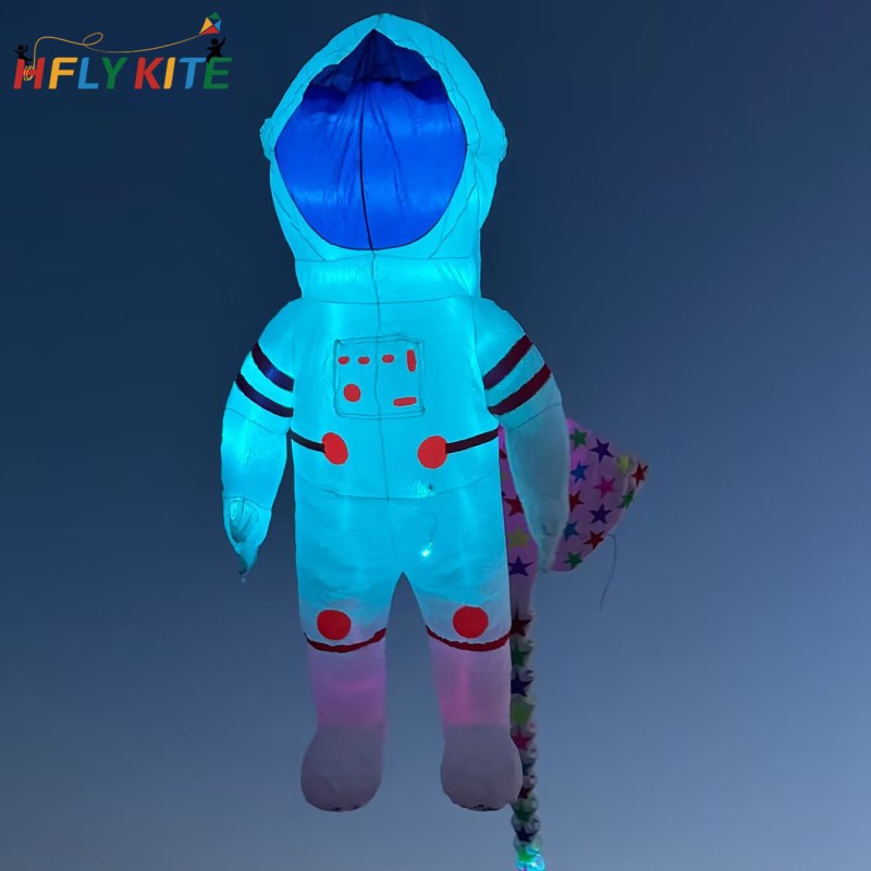 4M night-lighted astronaut kite pendant 40d ripstop nylon