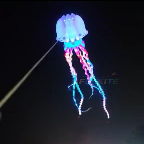 18M Led jellyfish kite 40d ripstop nylon
