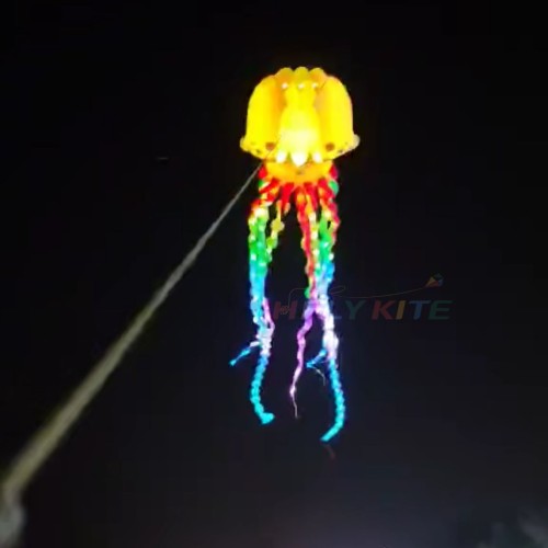 18M Led jellyfish kite 40d ripstop nylon