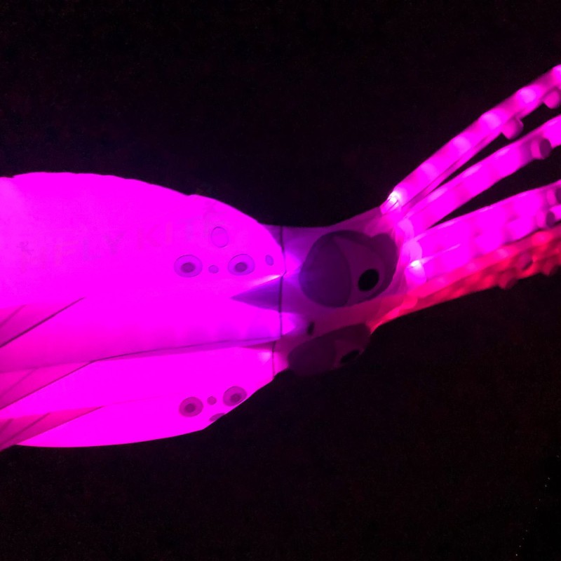 18M octopus LED kite pendant 40d ripstop nylon 
