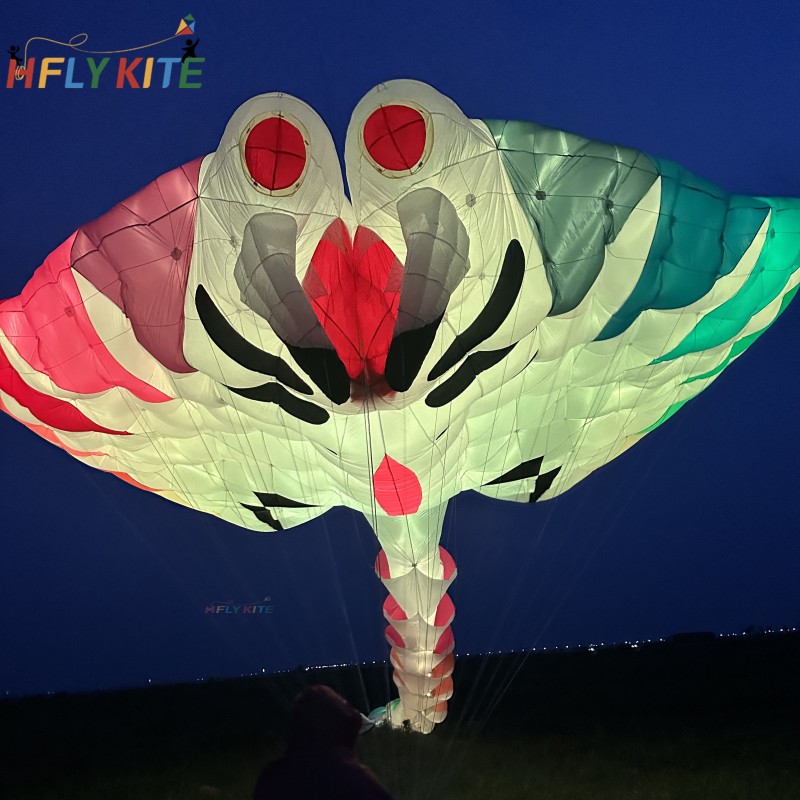 15M Led ray kite pendant 40d ripstop nylon