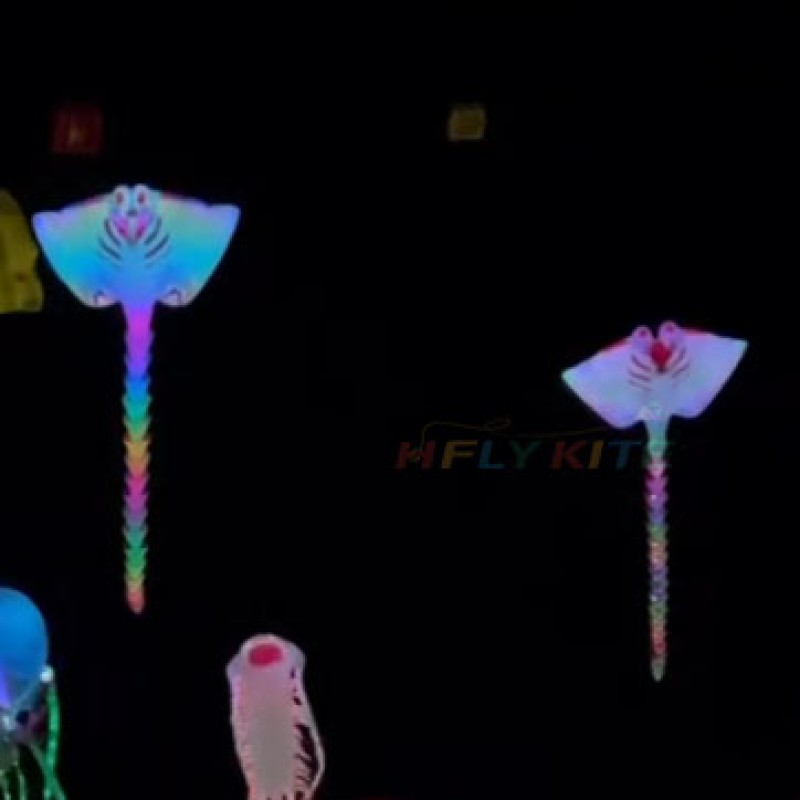 15M Led ray kite pendant 40d ripstop nylon 