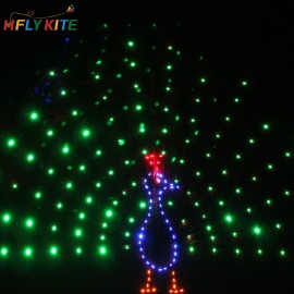3/4sq.m luminous peacock open the screen kite 