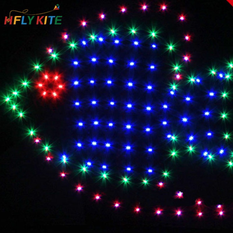 4sq.m luminous tropical fish kite 