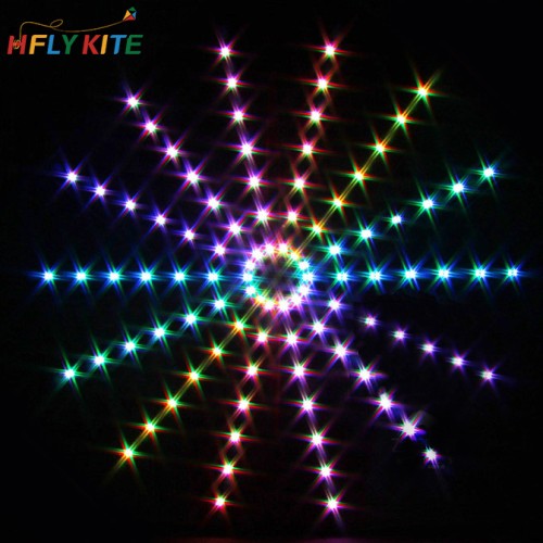 6sq.m luminous wind and fire whell kite