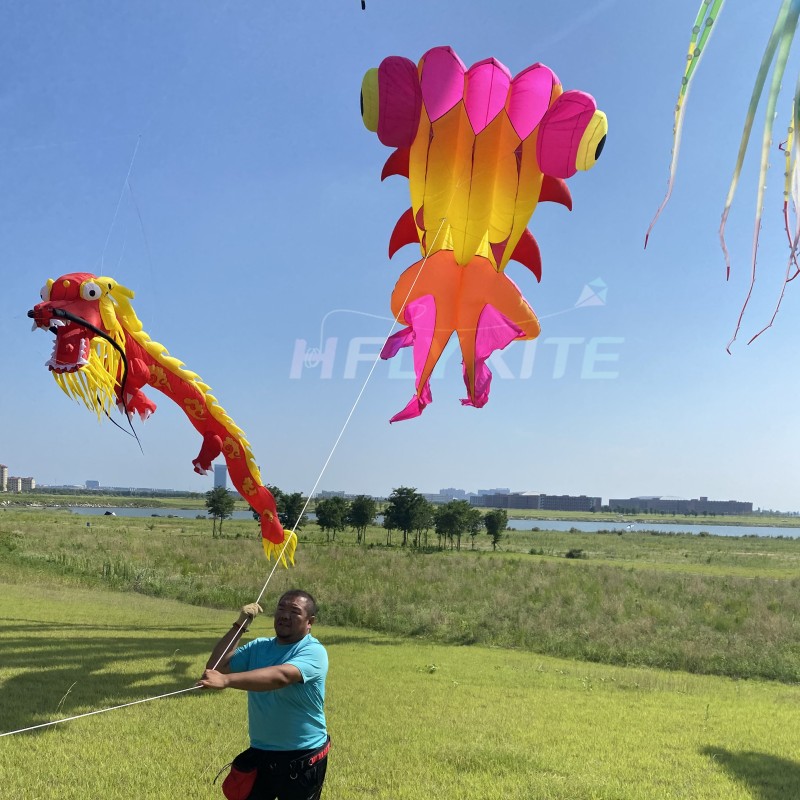 9M goldfish kite pendant 40d ripstop nylon 