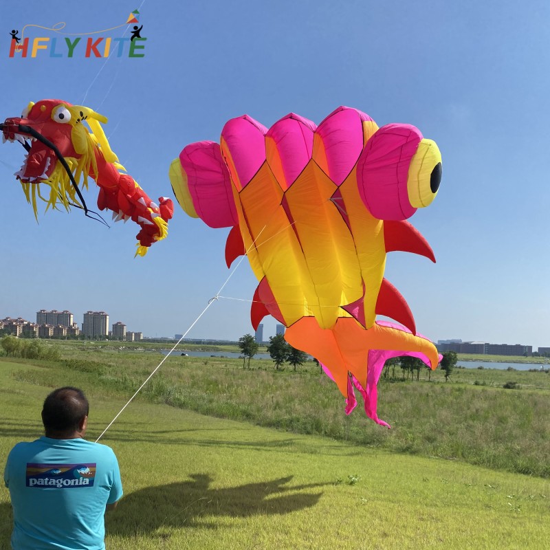 9M goldfish kite pendant 40d ripstop nylon 