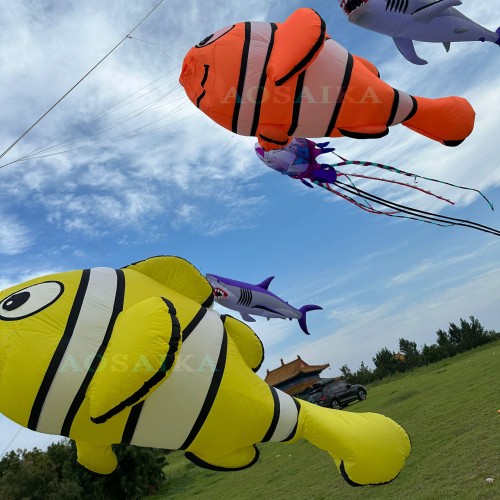 3.2m clownfish kite pendant 40d Ripstop Nylon 3.2m clownfish kite pendant 40d Ripstop Nylon
