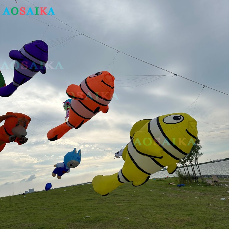  3.2m clownfish kite pendant 40d Ripstop Nylon 