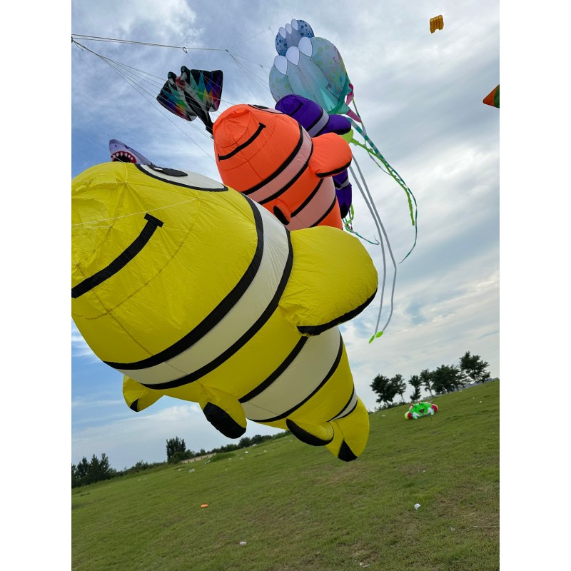  3.2m clownfish kite pendant 40d Ripstop Nylon 