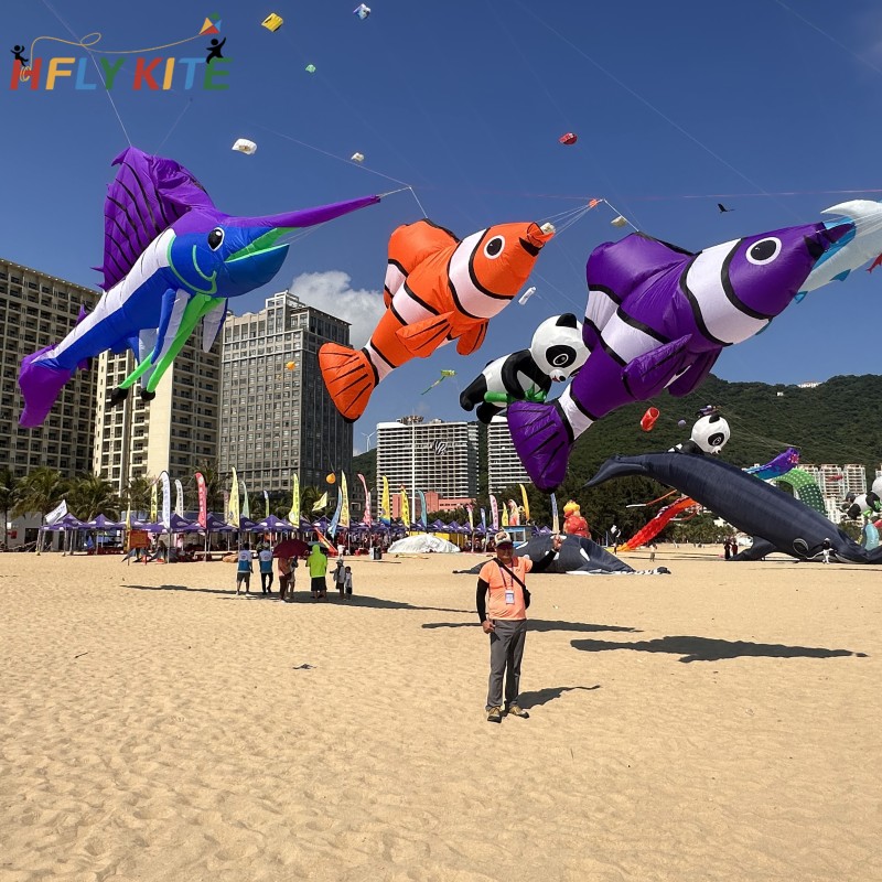 5M clownfish kite pendant 40d ripstop nylon 