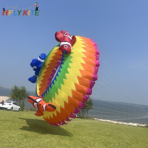 6M clownfish bol kite 40d ripstop nylon 6M clownfish bol kite 40d ripstop nylon