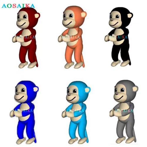 New Arrival Soft Inflatable Soft Inflatable 3.5M Monkey kite pendant 40d ripstop nylon For Adults High Quality Colorful Animal Show Kites