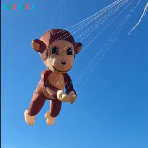 New Arrival Soft Inflatable Soft Inflatable 3.5M Monkey kite pendant 40d ripstop nylon For Adults High Quality Colorful Animal Show Kites