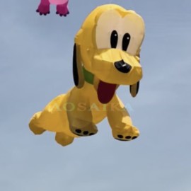 12m Bruto dog kite pendant 40d ripstop nylon For Adults High Quality Colorful Show Kites 