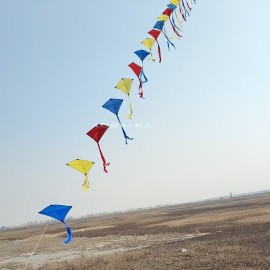 25M Train kite 40d Ripstop Nylon For Adults High Quality Colorful Show Kite 