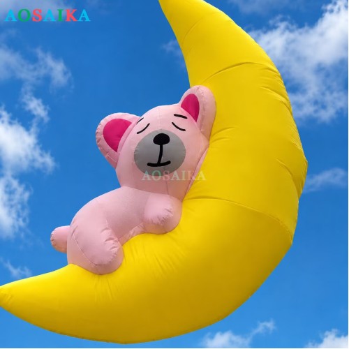 4m Moon bear kite pendant 40d ripstop nylon For Adults High Quality Colorful Show Kites