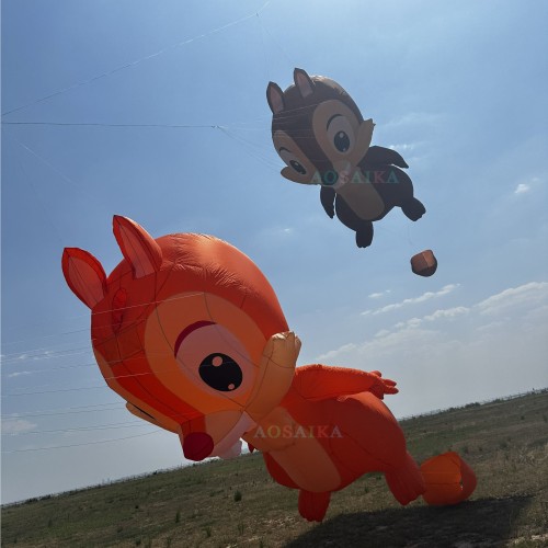 3.5m/5m squirrel kite pendant 40d ripstop nylon