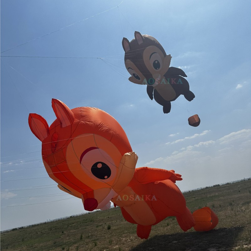 3.5m/5m squirrel kite pendant 40d ripstop nylon 