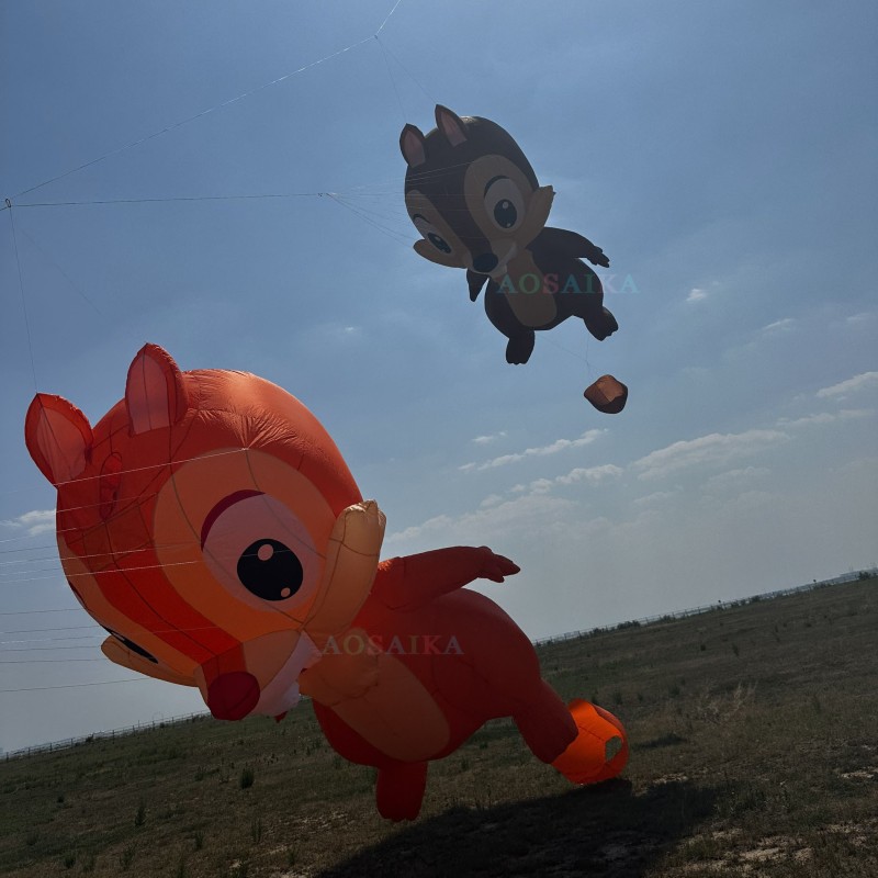 3.5m/5m squirrel kite pendant 40d ripstop nylon 