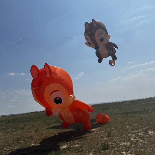 3.5m/5m squirrel kite pendant 40d ripstop nylon