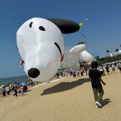 3.5m/12m snoopy Kite Pendant 40d Ripstop Nylon Adults High Quality Colorful Show Kites