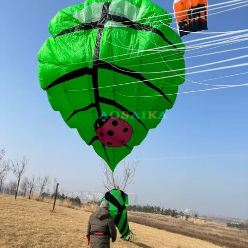  3*4.8M Tree Leaf Kite Pendant 40d Ripstop Nylon For Adults High Quality Colorful Show Kites