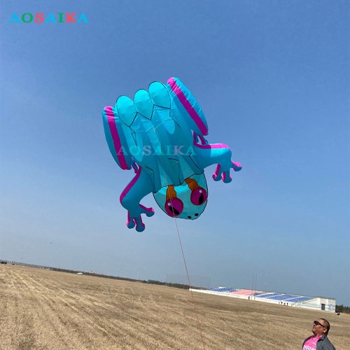 New Arrival Soft Inflatable 8M Tree Frog Kite 40d Nylon Ripstop Adults High Quality Colorful Animal Show Kites