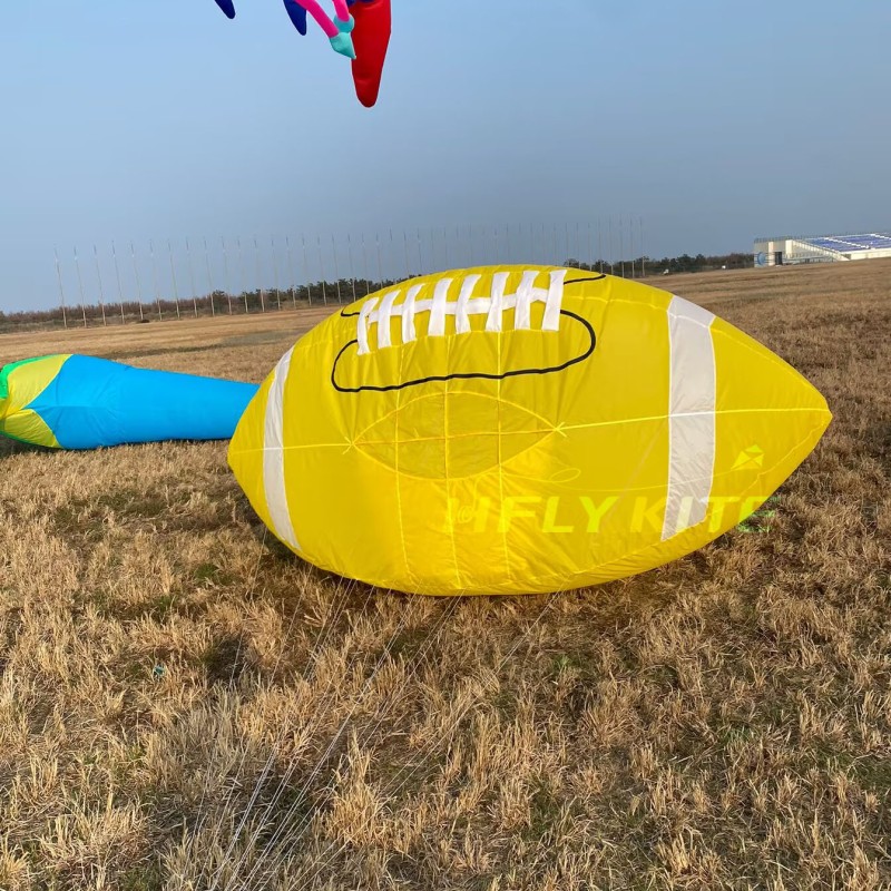 3.2M rugby landscape kite 40d ripstop nylon 