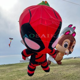 6M deadpool marvel kite pendant 40d ripstop nylon 