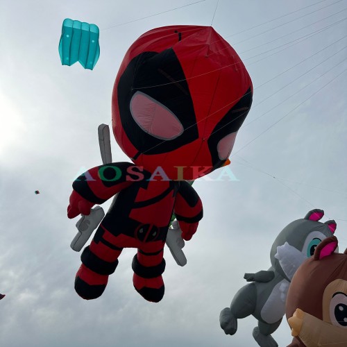 6M deadpool marvel kite pendant 40d ripstop nylon