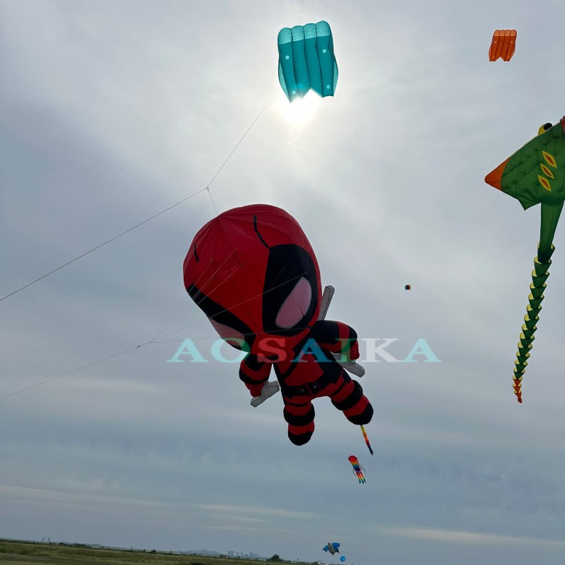 6M deadpool marvel kite pendant 40d ripstop nylon 