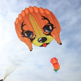 New Arrival Soft Inflatable 3m Beagle dog Kite Polyester cloth Adults High Quality Colorful Animal Show Kites 