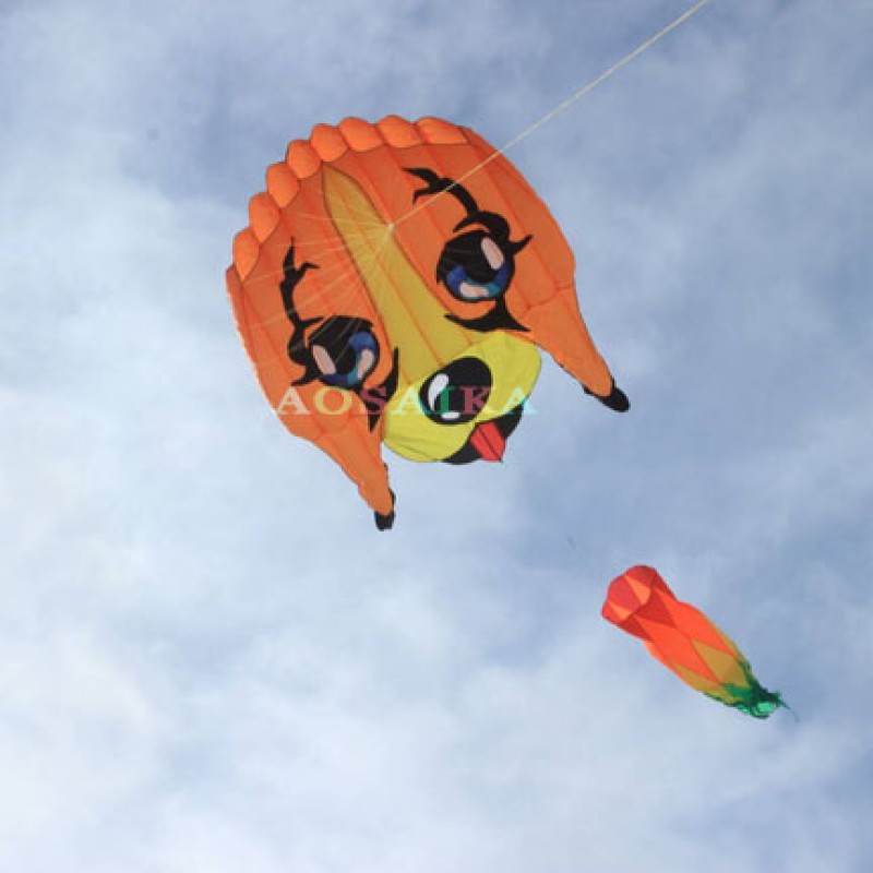New Arrival Soft Inflatable 3m Beagle Kite Polyester cloth Adults High Quality Colorful Animal Show Kites 