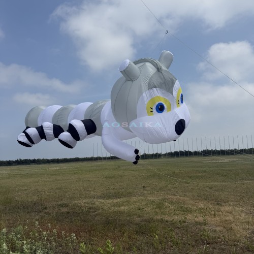 6M Caterpillar Kite Pendant 40d Ripstop Nylon For Adults High Quality Colorful Show Kite