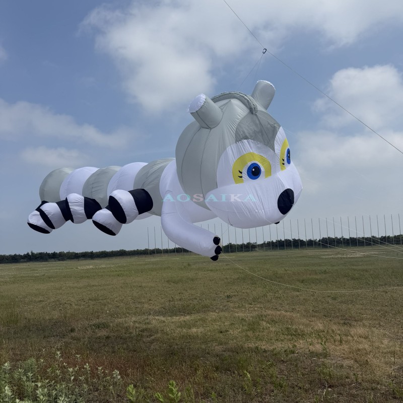 6M Caterpillar Kite Pendant 40d Ripstop Nylon For Adults High Quality Colorful Show Kite 