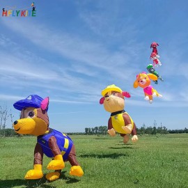 A group of six  kites rendant of the PAW Patrol 40d ripstop nylon 