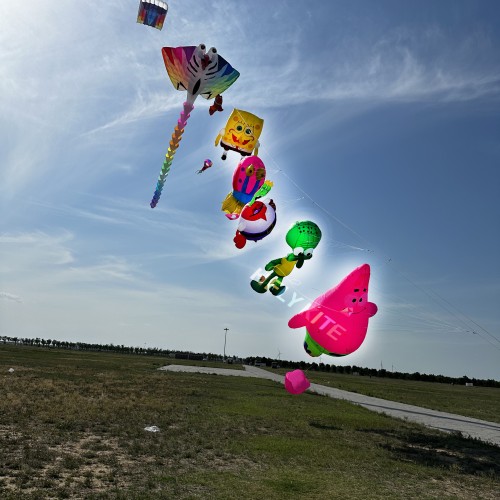 A set of spongebob kite pendant 40d ripstop nylon A set of spongebob kite pendant 40d ripstop nylon