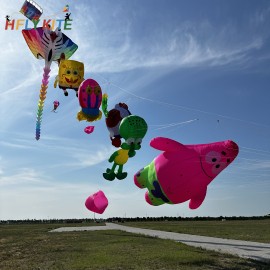 A set of spongebob kite pendant 40d ripstop nylon 