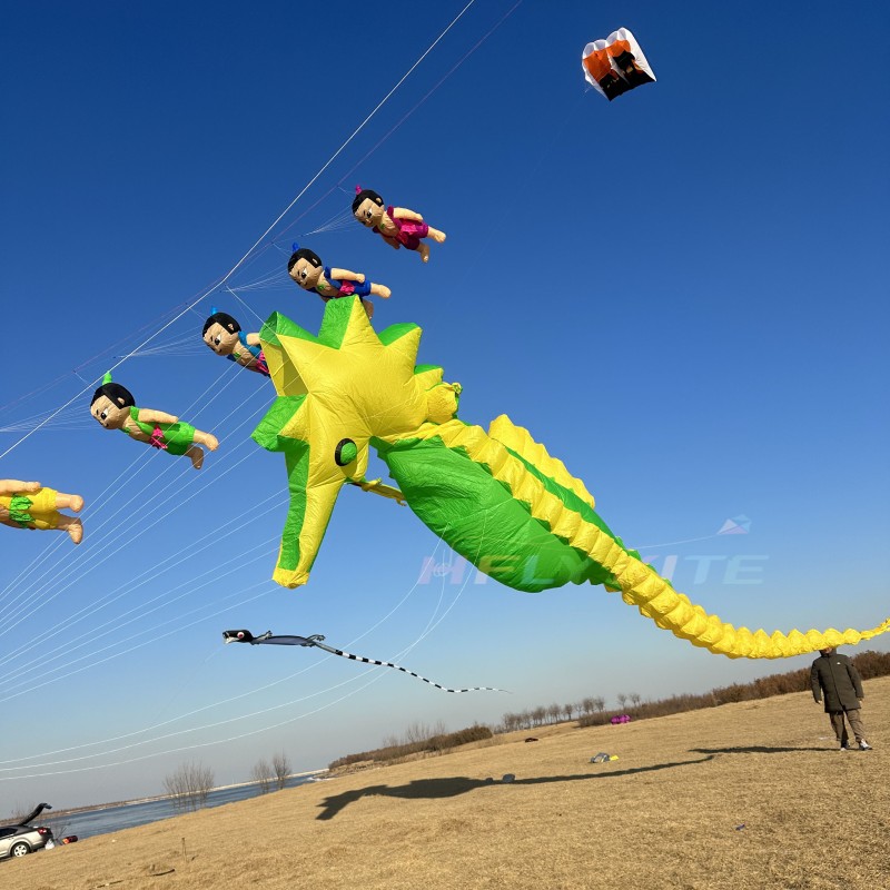 10M sea horse kite pendant 40d ripstop nylon 