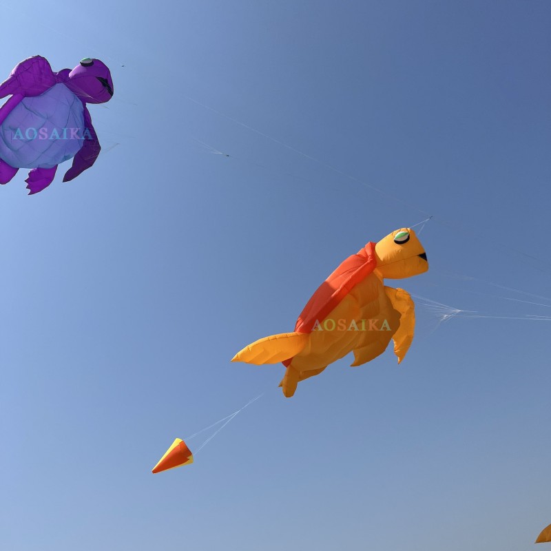 2m/5m sea turtle kite pendant 40d Ripstop Nylon For Adults High Quality ColorfulShow Kite 