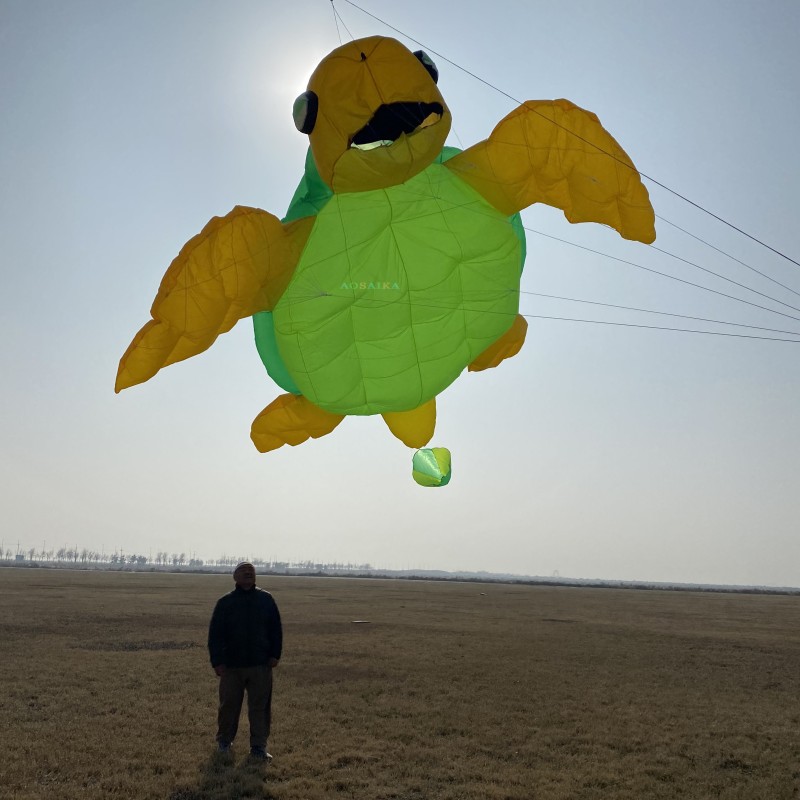 2m/5m sea turtle kite pendant 40d Ripstop Nylon For Adults High Quality ColorfulShow Kite 