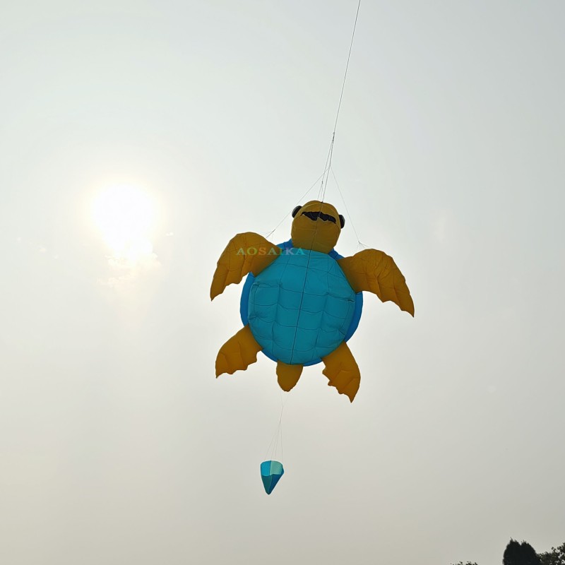2m/5m sea turtle kite pendant 40d Ripstop Nylon For Adults High Quality ColorfulShow Kite 